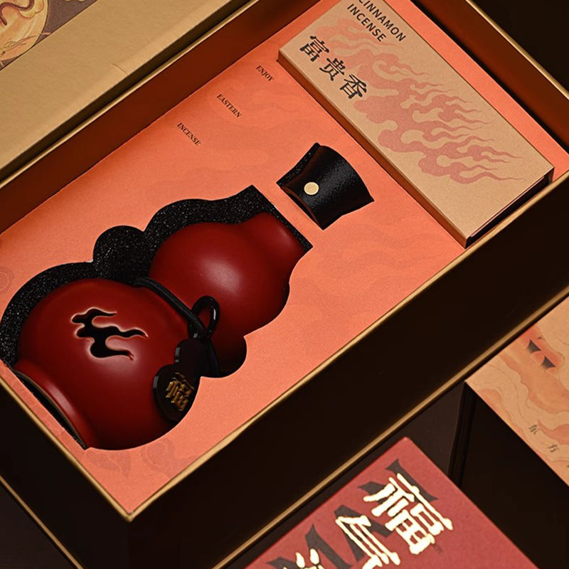 Gourd Incense Burner with Cinnamon Incense