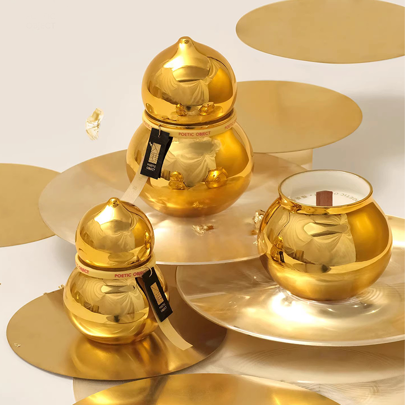 Gourd Scented Candle Golden