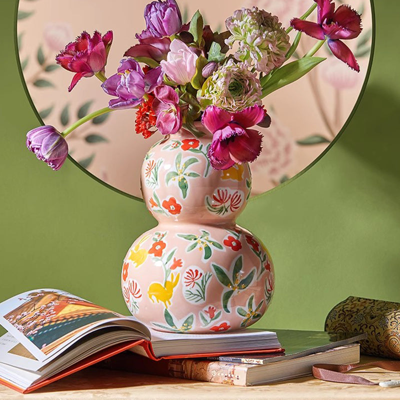 Gourd-Shaped Porcelain Vase