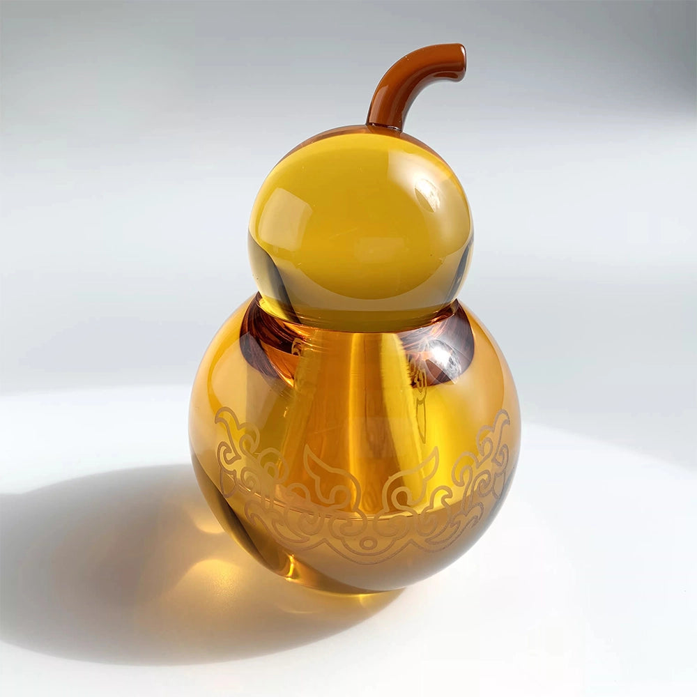 Amber Crystal Art Piece · The Golden Fortune