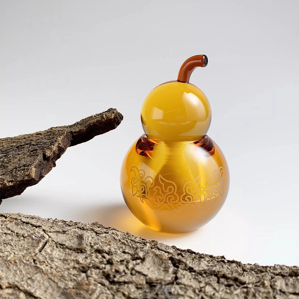 Amber Crystal Art Piece · The Golden Fortune