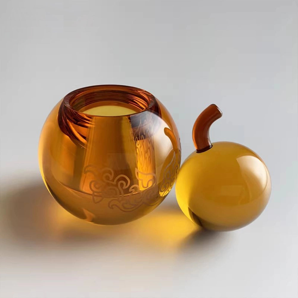 Amber Crystal Art Piece · The Golden Fortune