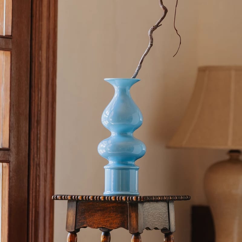 Gourd-Shaped Porcelain Vase - Modern Home Decor
