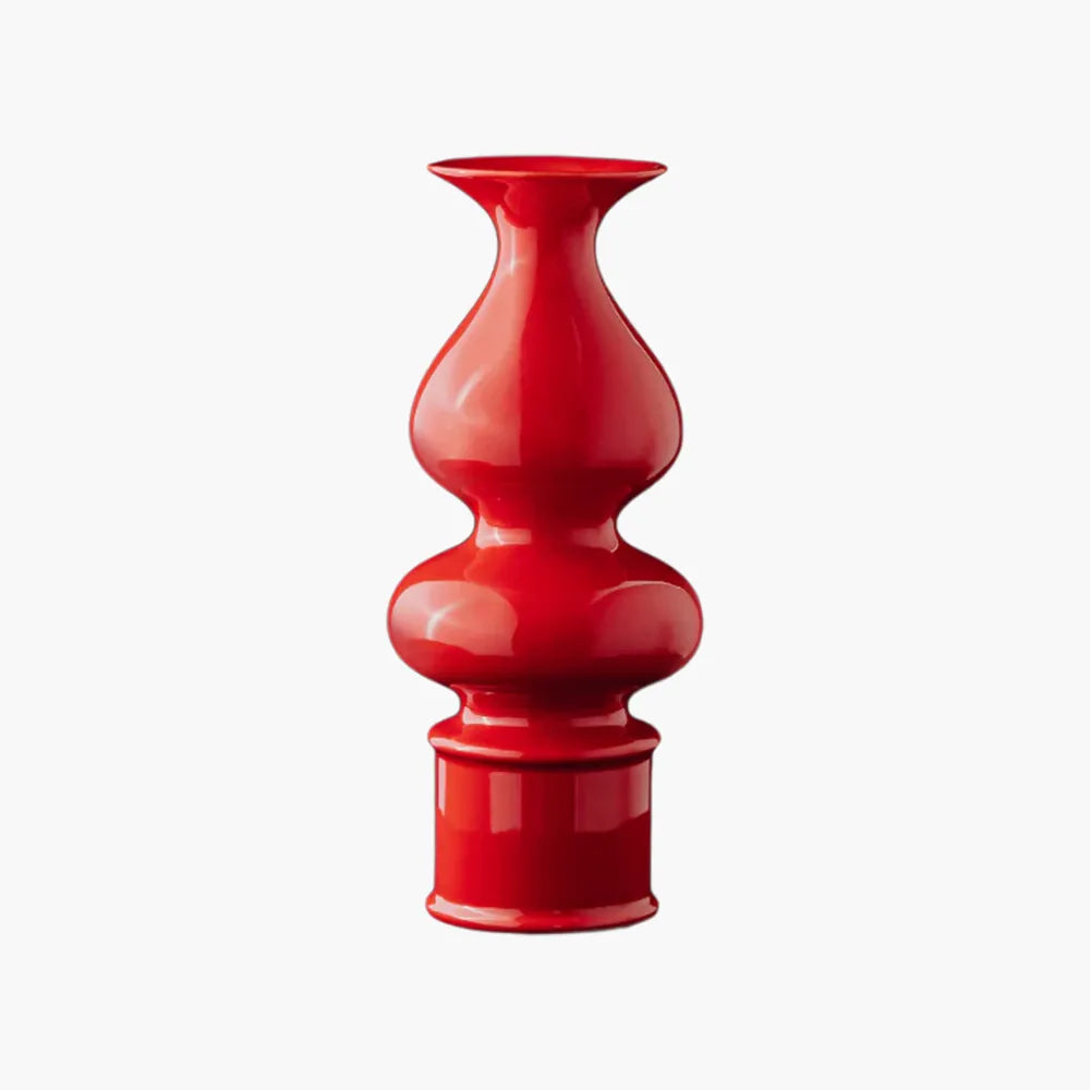 Gourd-Shaped Porcelain Vase - Modern Home Decor