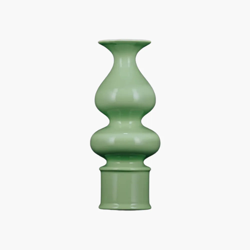 Gourd-Shaped Porcelain Vase - Modern Home Decor
