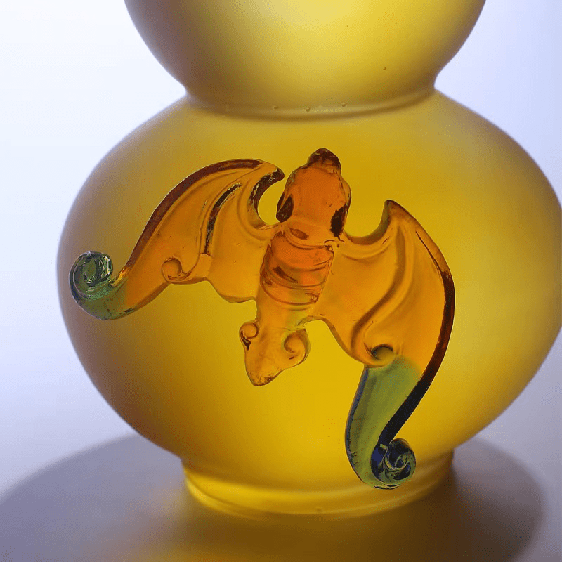 Art Glass Gourd Decor 13cm L x 13cm W x 27cm H
