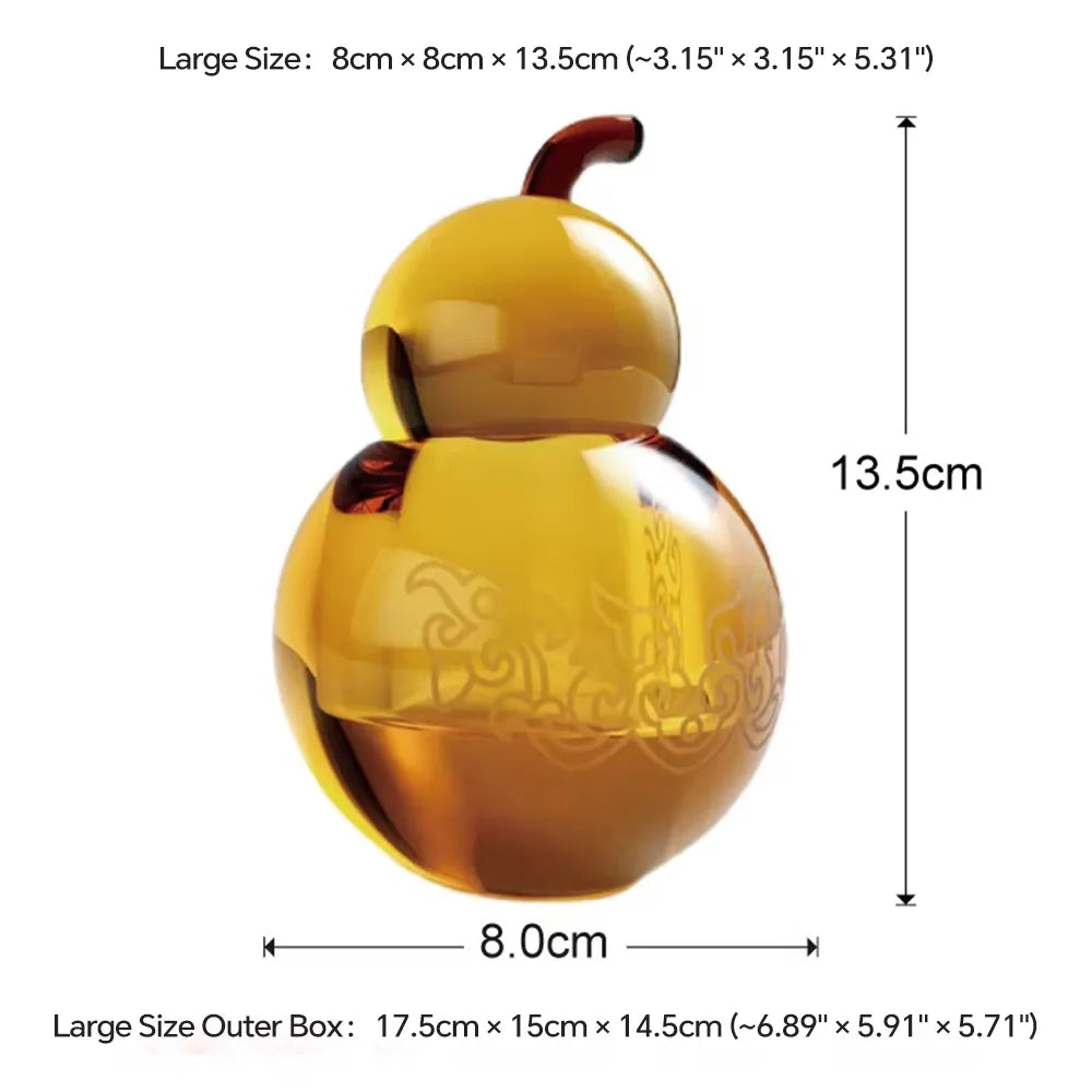 Amber Crystal Art Piece · The Golden Fortune
