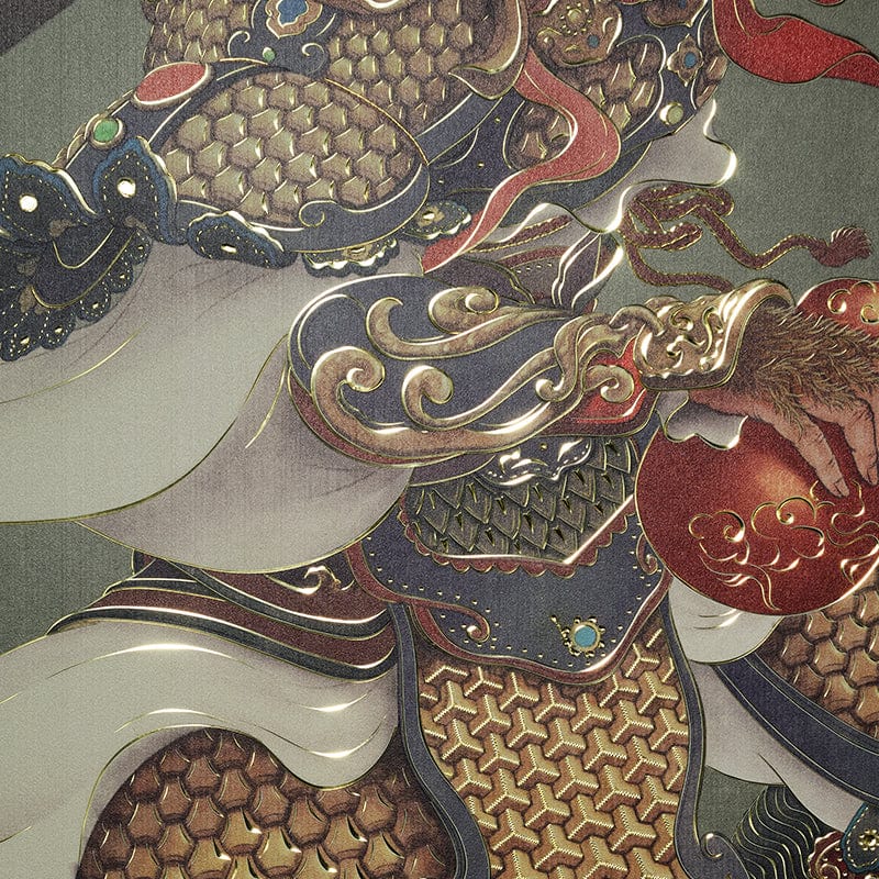 Monkey King's Heavenly Blessings Fortune Copper Plate Carved