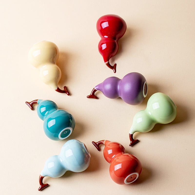 Porcelain Gourd Desktop Ornament