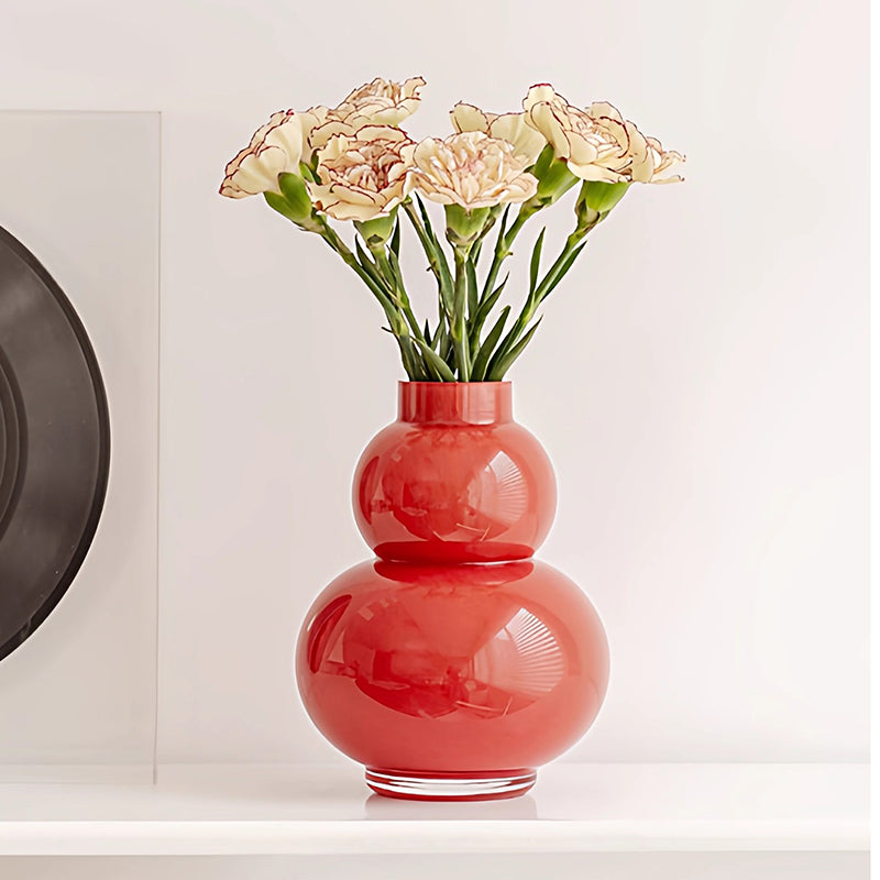 Gourd-Shaped Glass Vase