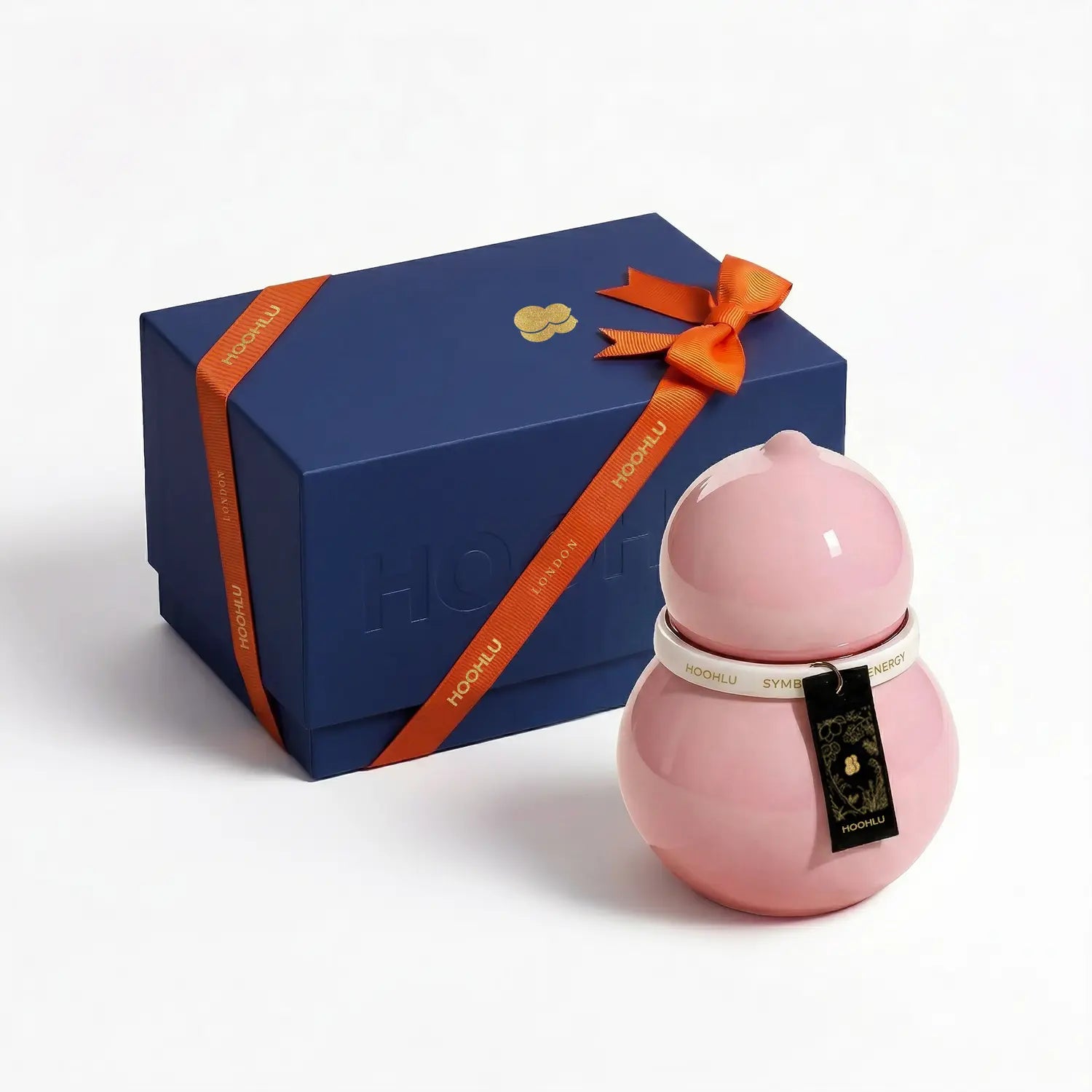 The Blush Silhouette™ | Artisan Glazed Porcelain Vessel Floral.Lily of the Valley / 170g(Wood Wick)
