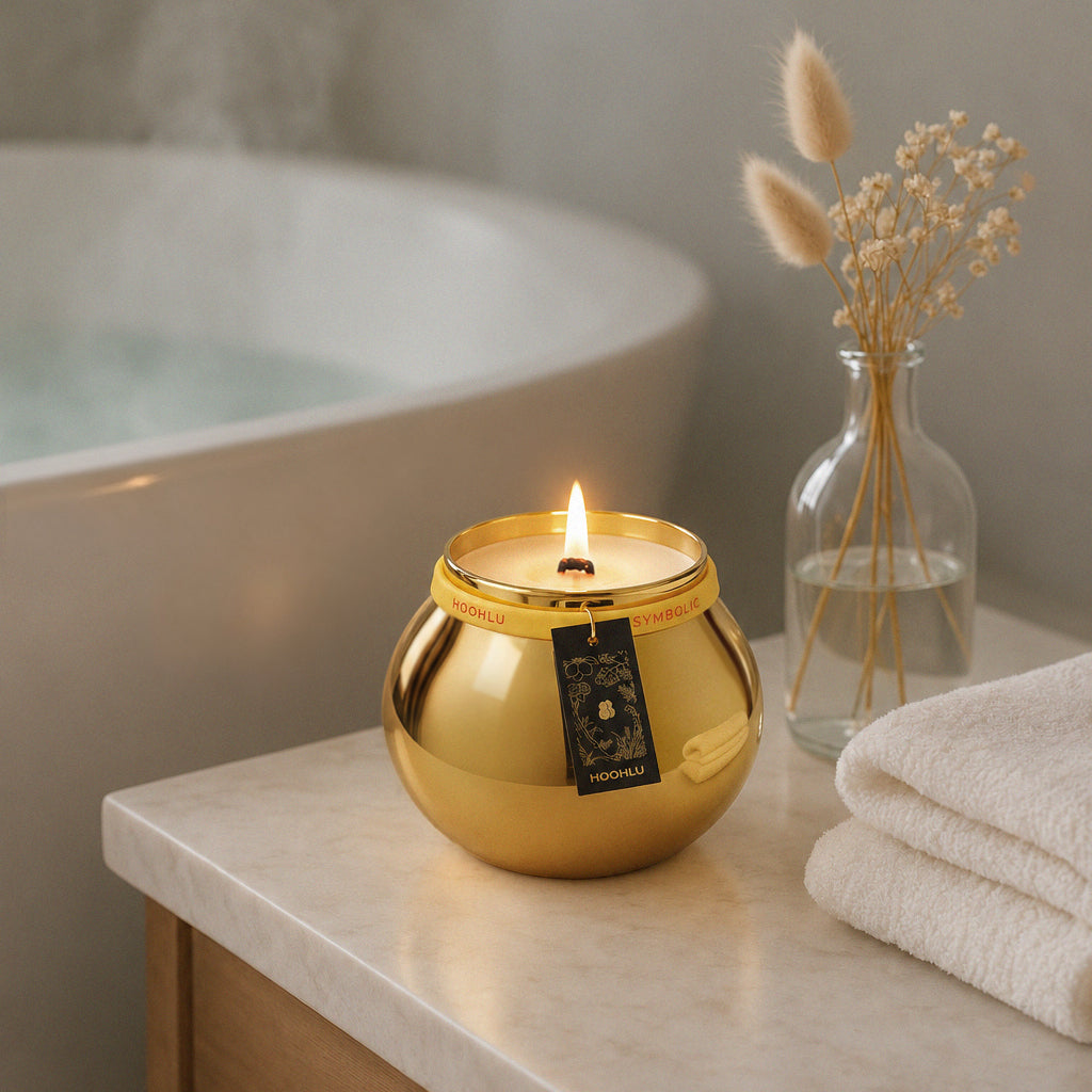 The Gilded Silhouette™ Scented Candle | Golden Osmanthus & Cedar
