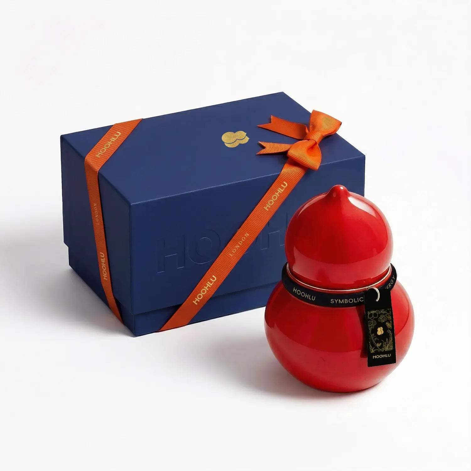 The Rouge Silhouette™ | Imperial Red Porcelain Vessel Woody.Sandalwood / 170g(Wood Wick)