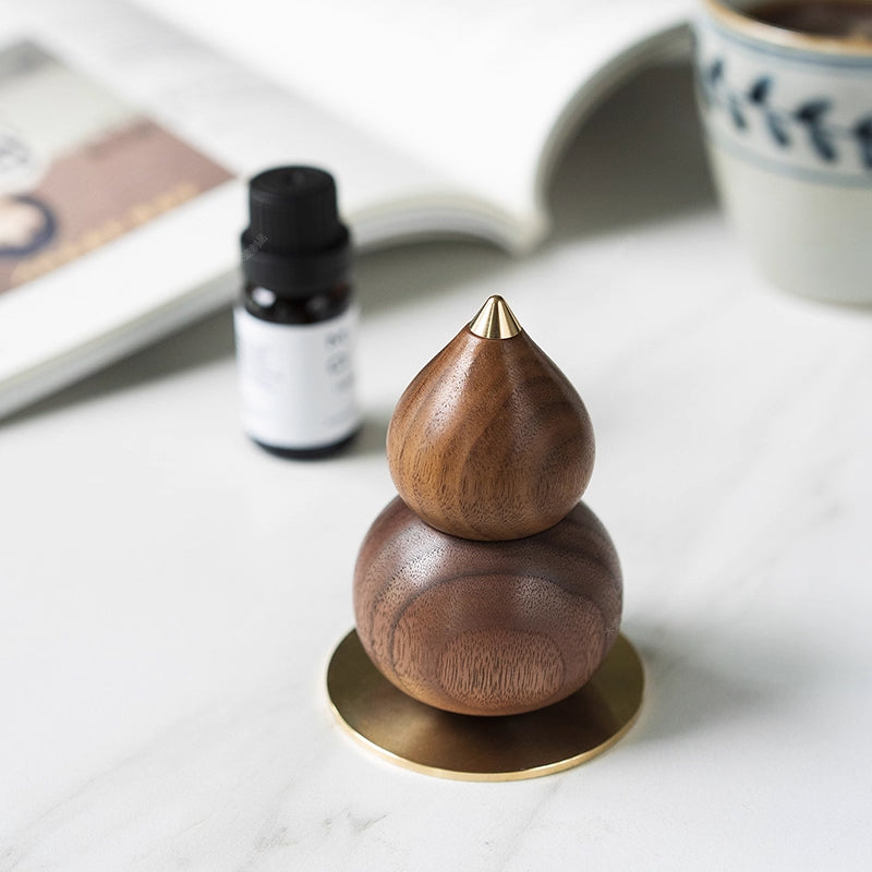 Gourd-Shaped Aroma Diffuser Wood