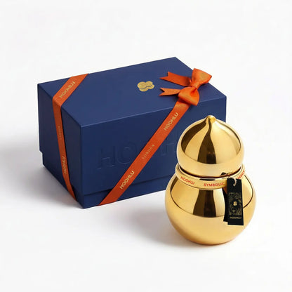 The Gilded Silhouette™ | Sculptural Porcelain Vessel Floral.Osmanthus / 170g(Wood Wick)