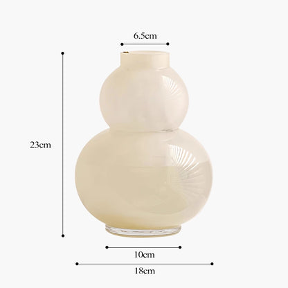 Gourd-Shaped Glass Vase