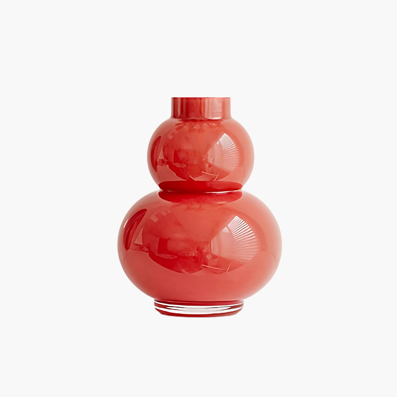 Gourd-Shaped Glass Vase