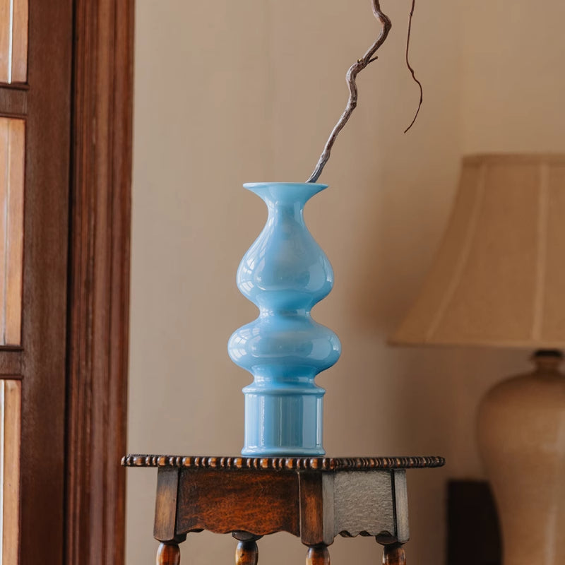 Gourd-Shaped Porcelain Vase - Modern Home Decor