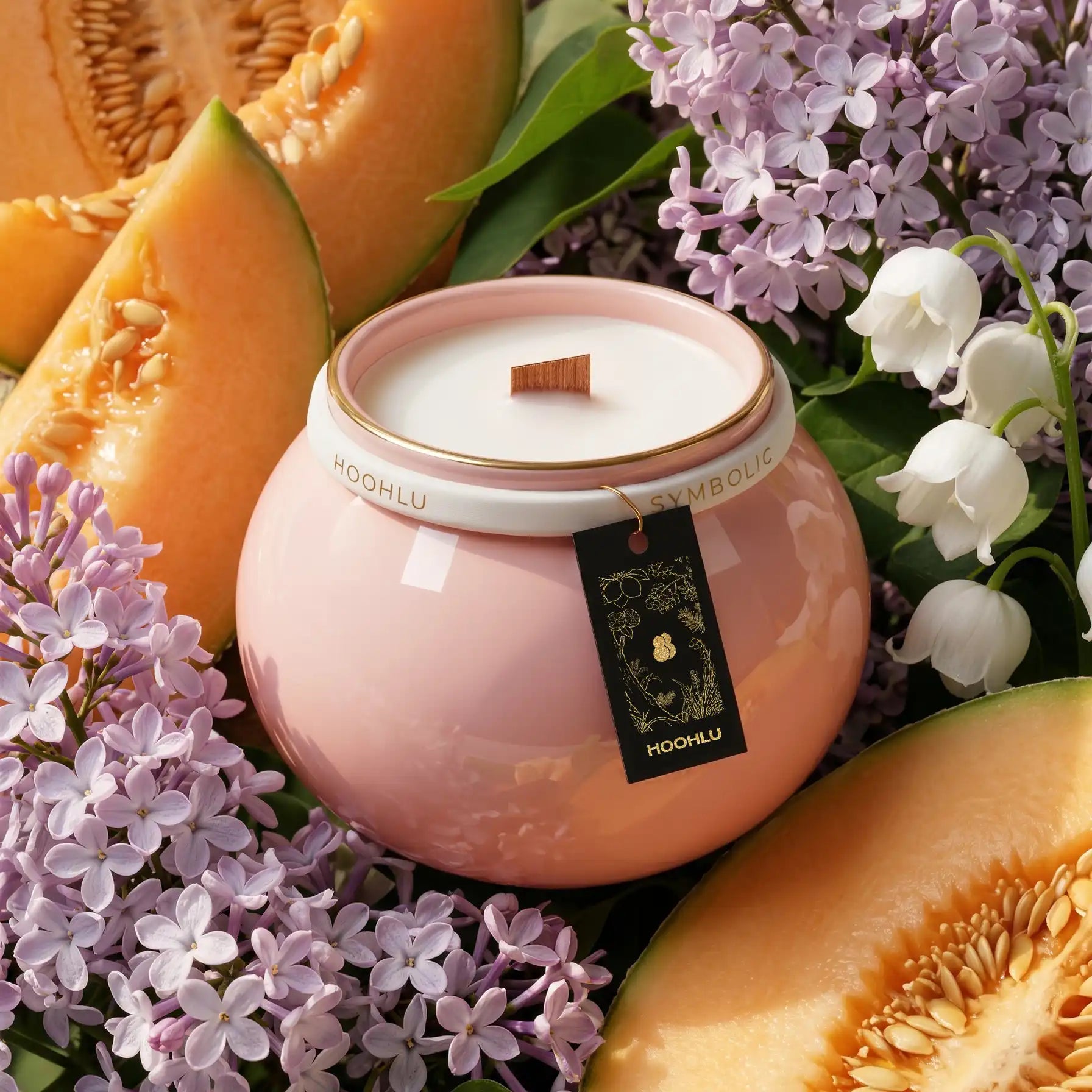 The Blush Silhouette™ | Artisan Glazed Porcelain Vessel 170g(Wood Wick)