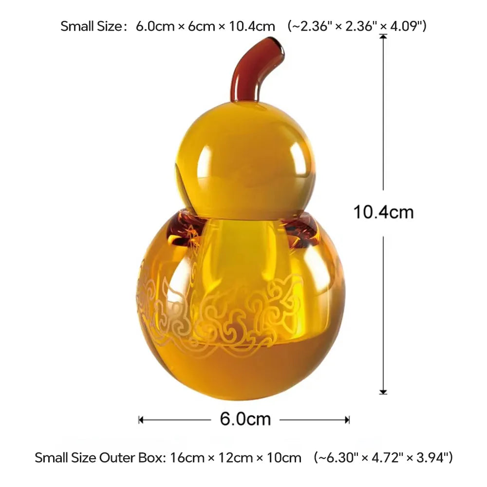 Amber Crystal Art Piece · The Golden Fortune