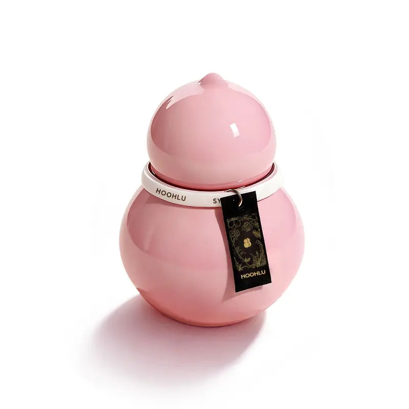 The Blush Silhouette™ | Artisan Glazed Porcelain Vessel Floral.Lily of the Valley / 170g(Wood Wick)