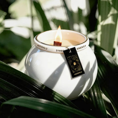 The Blanc Silhouette™ | Blanc de Chine Porcelain Vessel Herbaceous.Fresh Herbs / 170g(Wood Wick)