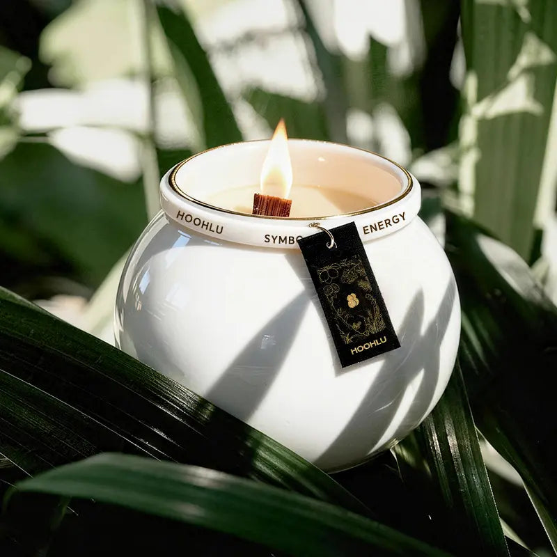 The Blanc Silhouette™ | Blanc de Chine Porcelain Vessel Herbaceous.Fresh Herbs / 170g(Wood Wick)