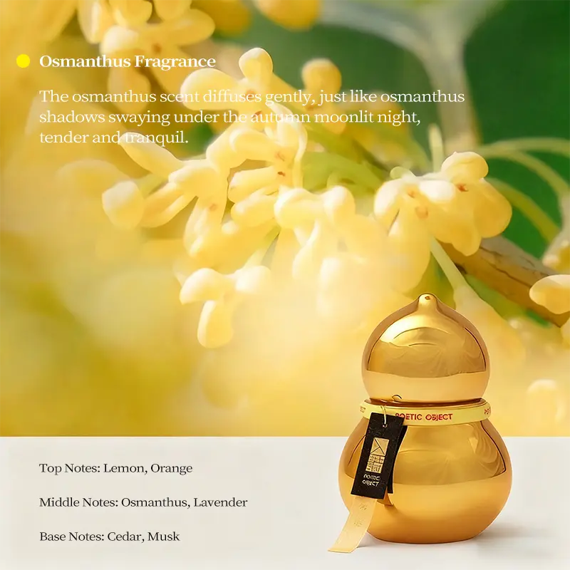 Candela profumata alla zucca dorata