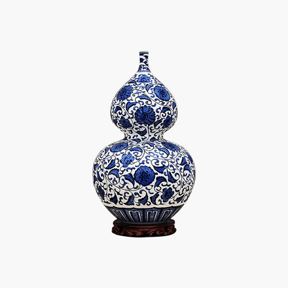 Blue-and-White Porcelain Gourd
