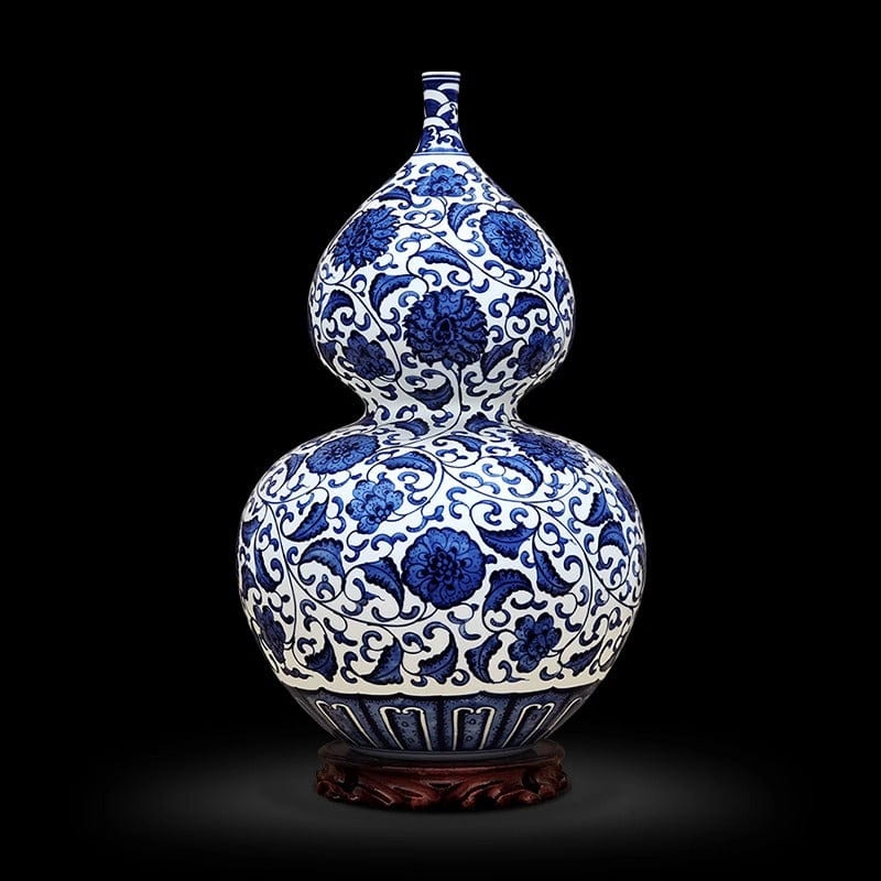 Blue-and-White Porcelain Gourd