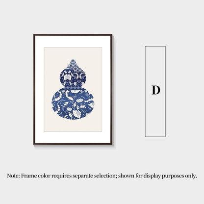 Blue&White Gourd Wall Art