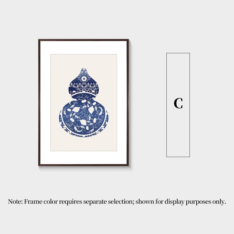 Blue&White Gourd Wall Art