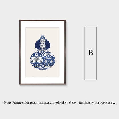 Blue&White Gourd Wall Art