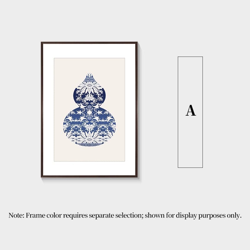Blue&White Gourd Wall Art