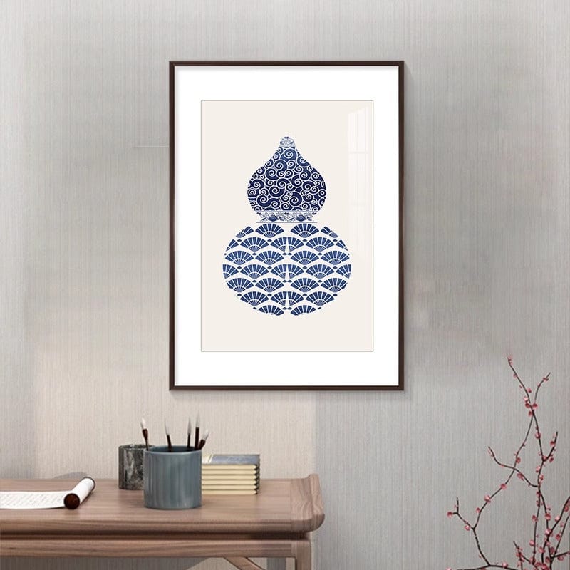 Blue&White Gourd Wall Art