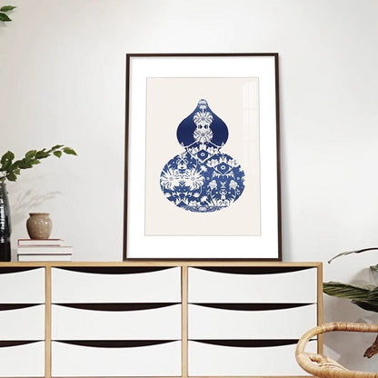 Blue&White Gourd Wall Art
