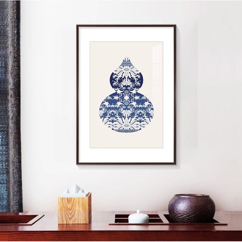 Blue&White Gourd Wall Art