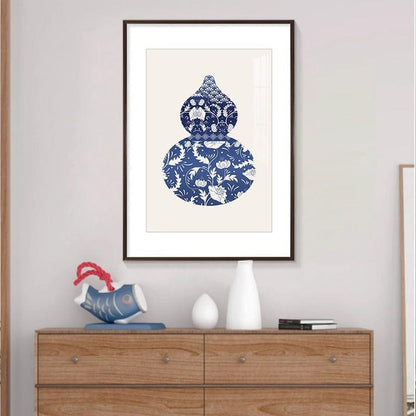Blue&White Gourd Wall Art