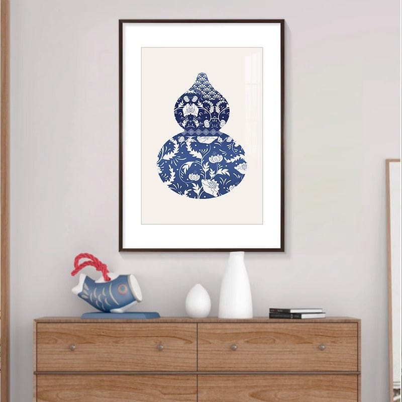 Blue&White Gourd Wall Art