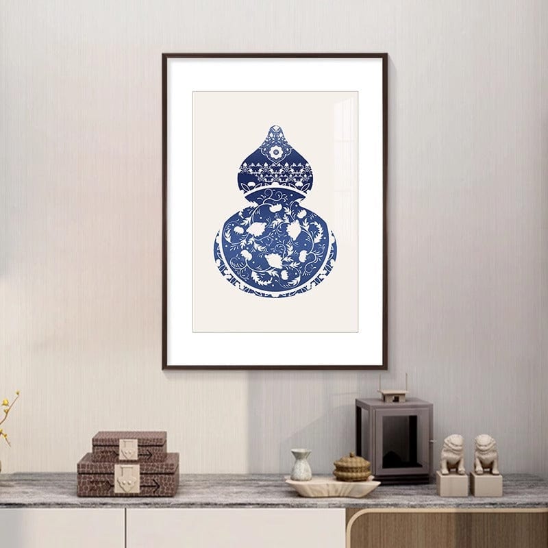 Blue&White Gourd Wall Art