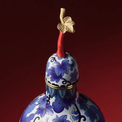 Imperial Blue Cloisonné Art Piece