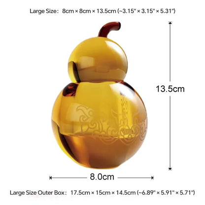 Amber Crystal Art Piece · The Golden Fortune