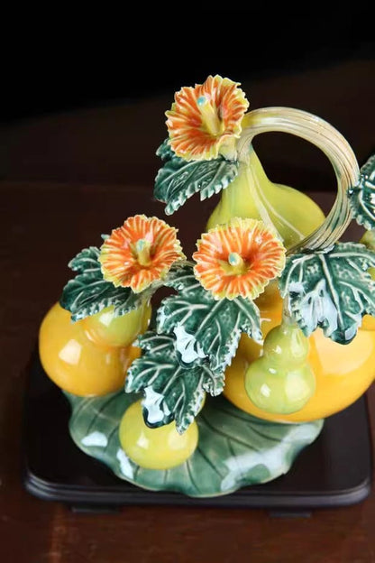 Five Generations Ceramic Gourd