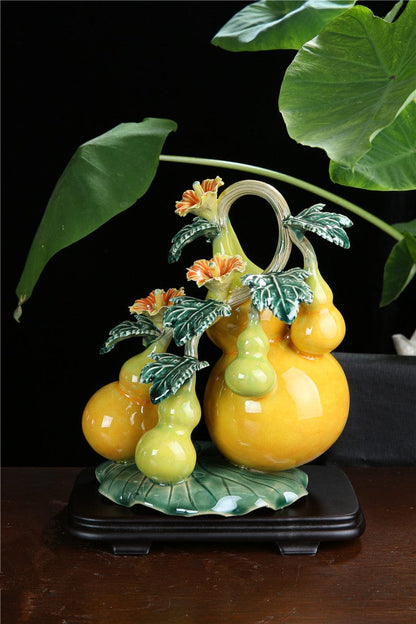 Five Generations Ceramic Gourd