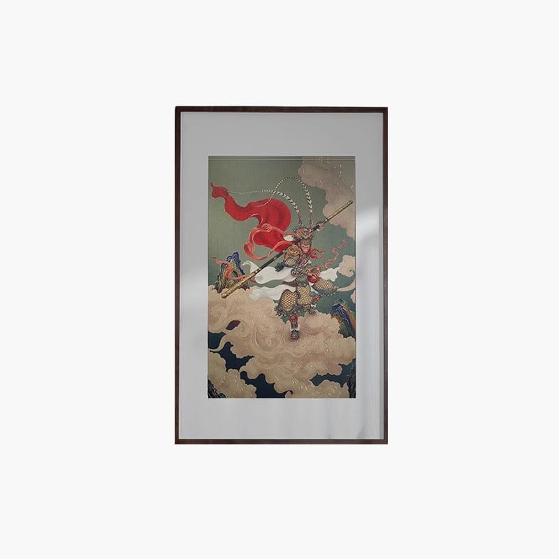 Monkey King's Heavenly Blessings Fortune Copper Plate Carved